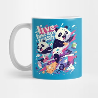 live fast eat trash Mug